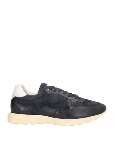Corvari Man Sneakers Midnight Blue Size 12 Leather