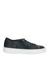 Corvari Man Sneakers Midnight Blue Size 13 Leather