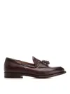 Corvari Moccasin With Leather Tassels In Brown