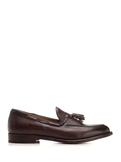 Corvari Moccasin With Leather Tassels In Brown