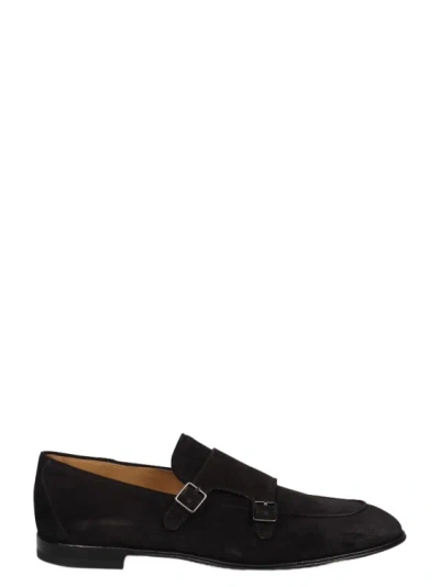 Corvari Monk Strap Loafers In Black