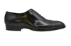 Corvari Polished Lace-up Flat Shoes In Black