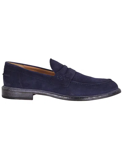 Corvari Man Loafers Midnight Blue Size 7.5 Leather