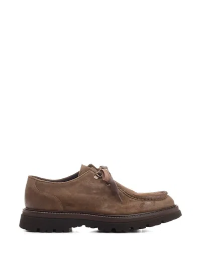 Corvari Lace Up Softy Dunn Bottom In Brown