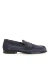 Corvari Suede Moccasin In Blue
