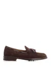 Corvari Suede Moccasin Loafers Brown In Brown