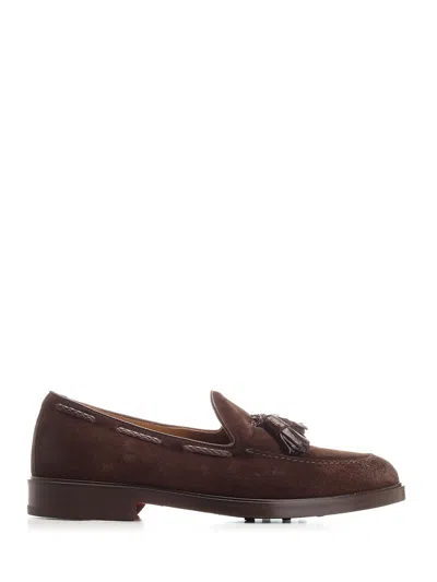 Corvari Suede Moccasin Loafers Brown