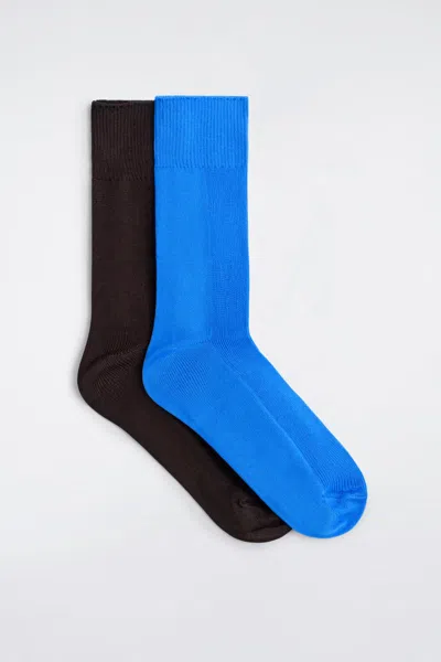 Cos 2 Paires De Chaussettes Contrastées In Blue
