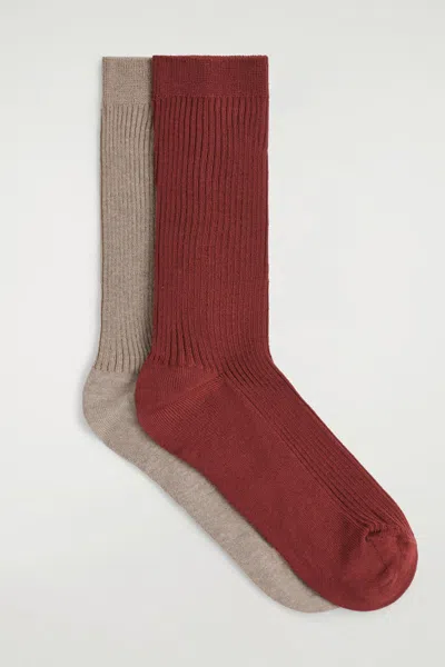 Cos 2-pack Ribbed Socks