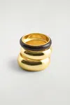 Cos 2-pack Stacking Rings In Gold