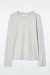 Cos 24/7 Long-sleeved T-shirt In Grey