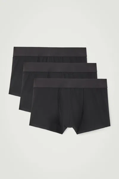 Cos 3-pack Jersey Boxer Briefs In Black