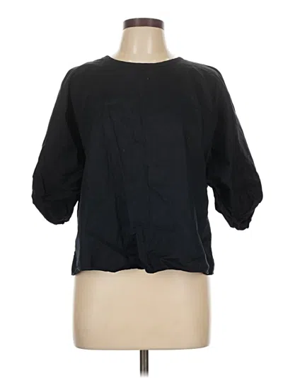 Pre-owned Cos 3/4 Sleeve Blouse In Black