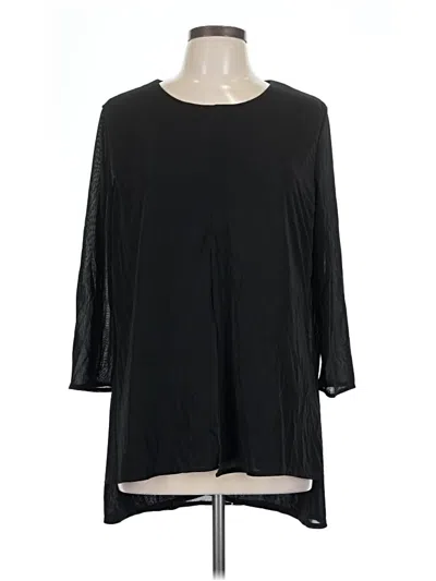 Pre-owned Cos 3/4 Sleeve Blouse In Black