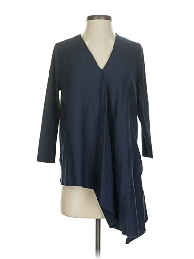 Pre-owned Cos 3/4 Sleeve Blouse In Blue