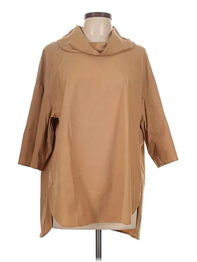 Pre-owned Cos 3/4 Sleeve Blouse In Brown