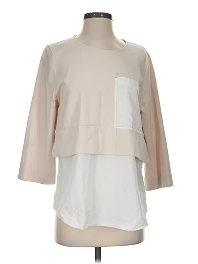 Pre-owned Cos 3/4 Sleeve Blouse In Ivory