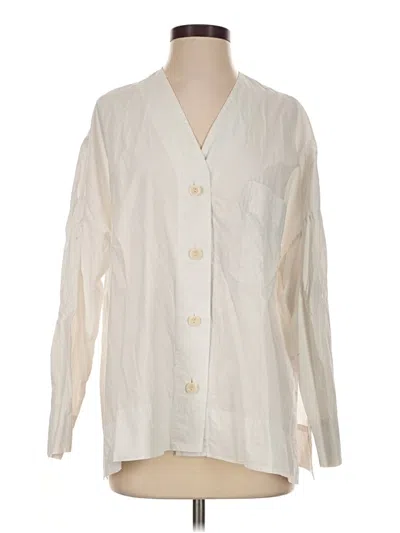 Pre-owned Cos 3/4 Sleeve Blouse In Ivory