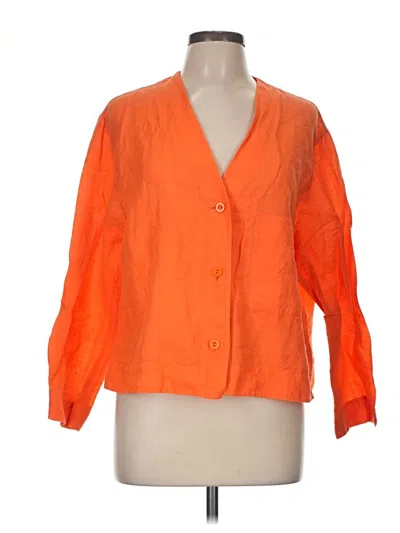 Pre-owned Cos 3/4 Sleeve Blouse In Orange