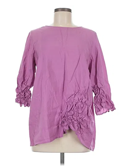 Pre-owned Cos 3/4 Sleeve Blouse In Purple