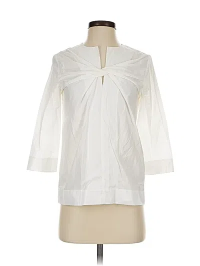 Pre-owned Cos 3/4 Sleeve Blouse In White