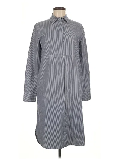 Pre-owned Cos 3/4 Sleeve Button Down Shirt In Gray