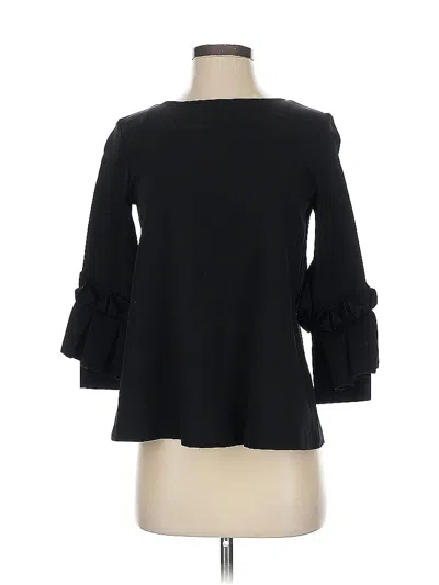 Pre-owned Cos 3/4 Sleeve Top Black Boatneck Tops