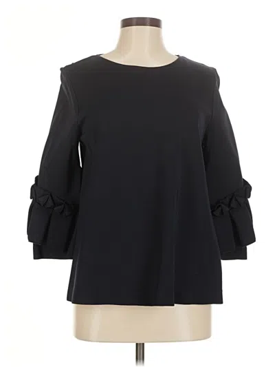 Pre-owned Cos 3/4 Sleeve Top Black Boatneck Tops