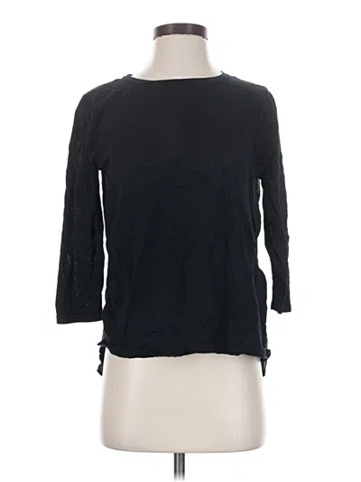 Pre-owned Cos 3/4 Sleeve Top Black Boatneck Tops
