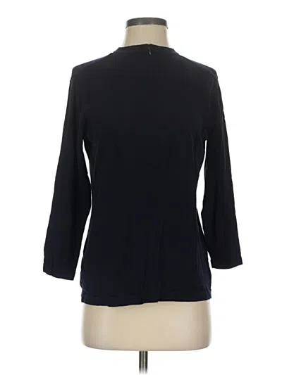 Pre-owned Cos 3/4 Sleeve Top Black Mock Neckline Tops