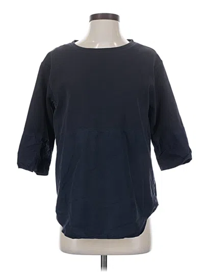 Pre-owned Cos 3/4 Sleeve Top Blue Boatneck Tops