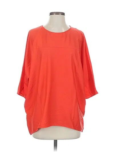 Pre-owned Cos 3/4 Sleeve Top Orange Boatneck Tops
