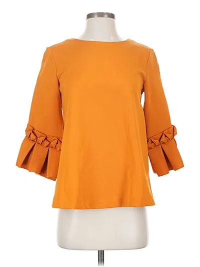 Pre-owned Cos 3/4 Sleeve Top Orange Boatneck Tops