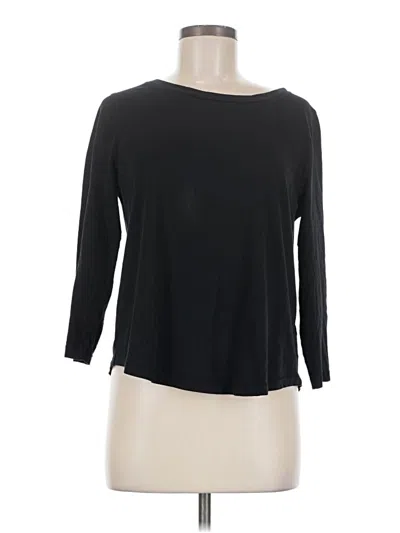 Pre-owned Cos 3/4 Sleeve T-shirt In Black