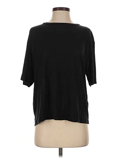 Pre-owned Cos 3/4 Sleeve T-shirt In Black