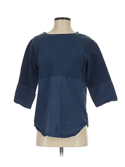 Pre-owned Cos 3/4 Sleeve T-shirt In Blue