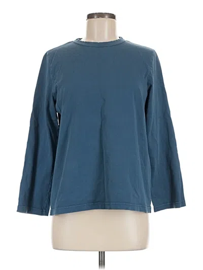Pre-owned Cos 3/4 Sleeve T-shirt In Blue