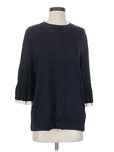 Pre-owned Cos 3/4 Sleeve T-shirt In Blue