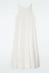 Cos A-line Linen Maxi Dress In White