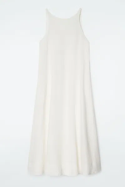 Cos A-line Linen Maxi Dress In White