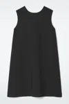 Cos A-line Scuba Mini Dress In Black