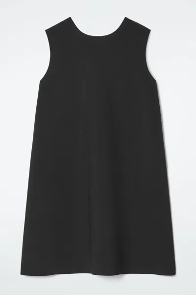 Cos A-line Scuba Mini Dress In Black