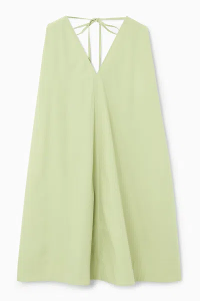 Cos A-line Sleeveless Mini Dress In Green