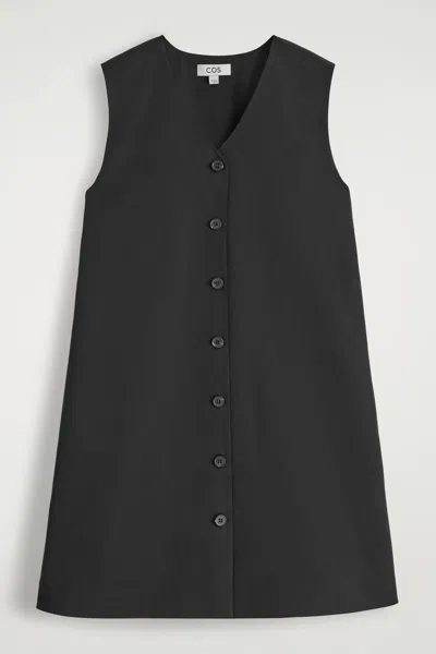 Cos Abito Mini In Cotone Pima Con Bottoni
