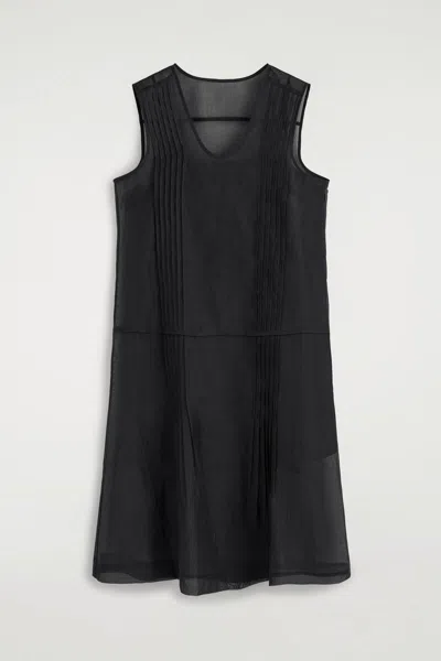 Cos Abito Trasparente Con Nervature In Black