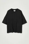 Cos Amplified Extra-wide T-shirt In Black