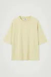 Cos Amplified Extra-wide T-shirt In Yellow
