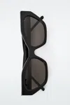 Cos Angular Cat-eye Sunglasses In Black