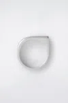 Cos Angular Signet Ring In Silver