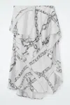 Cos Asymmetric Draped Skirt In Beige